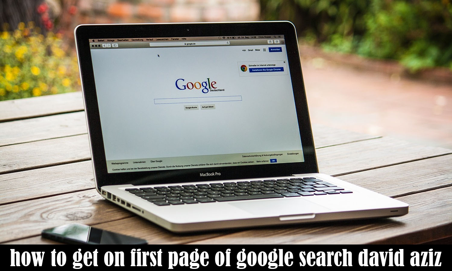 how to get on first page of google search david aziz